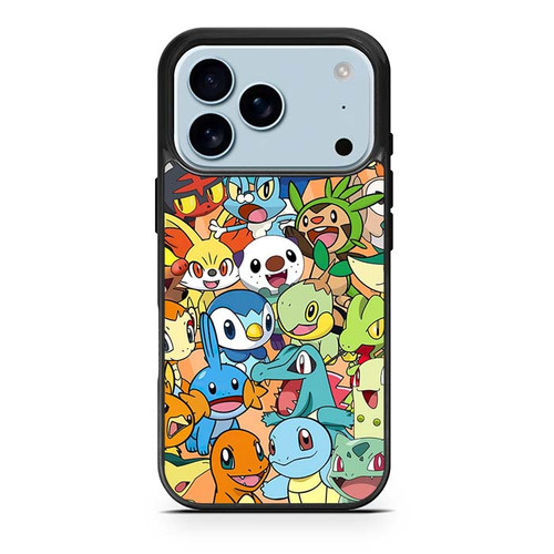 Pokemon starter collage iPhone 17 Pro Case