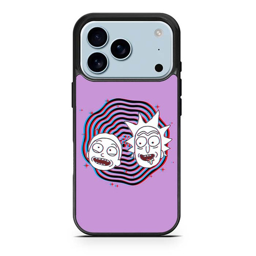 Rick and Morty Anaglyph Abyss iPhone 17 Pro Case