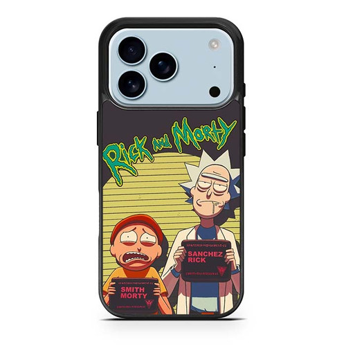 Rick and Mortys Mugshot iPhone 17 Pro Case