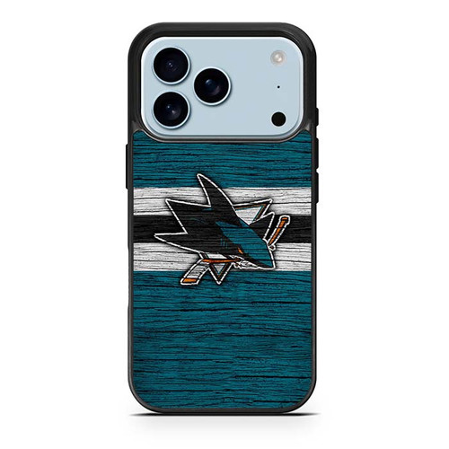 San Jose Sharks Wooden Pattern iPhone 17 Pro Case