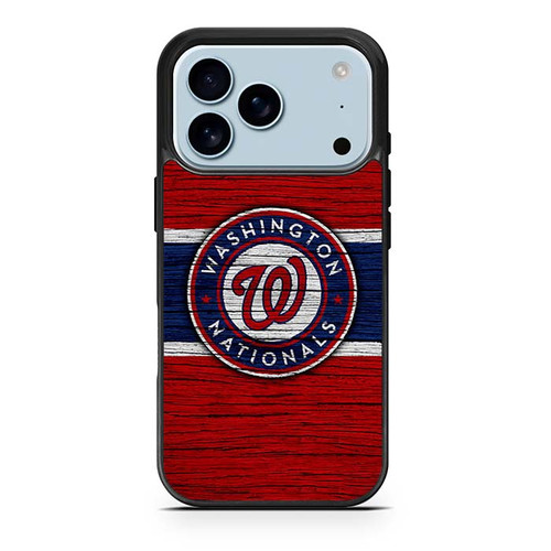 Washington Nationals Wooden Pattern iPhone 17 Pro Case