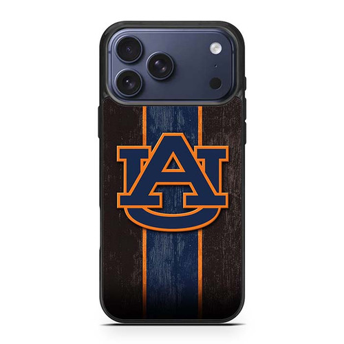 Auburn Tigers Wooden Pattern iPhone 17 Pro Max Case