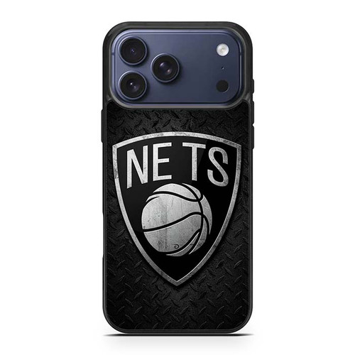 Brooklyn Nets Metal Pattern iPhone 17 Pro Max Case