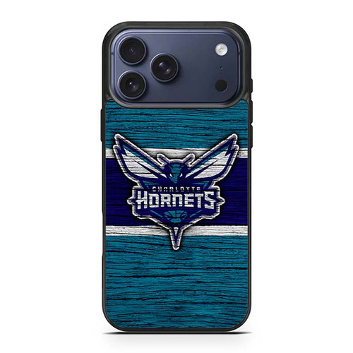 Charlotte Hornets Wooden Pattern iPhone 17 Pro Max Case