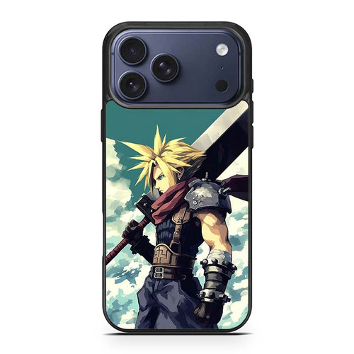 Cloud Strife Final Fantasy VII PS1 iPhone 17 Pro Max Case