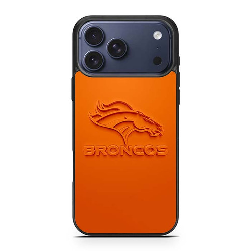 Denver Broncos Logo Orange iPhone 17 Pro Max Case