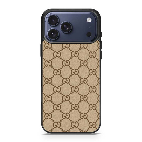 Gucci Leather Pattern iPhone 17 Pro Max Case