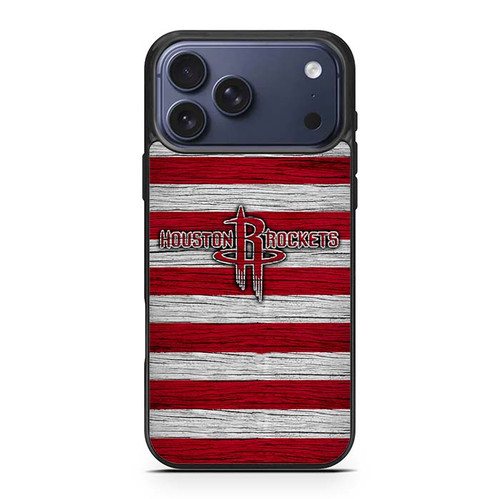 Houston Rockets Wooden Pattern iPhone 17 Pro Max Case