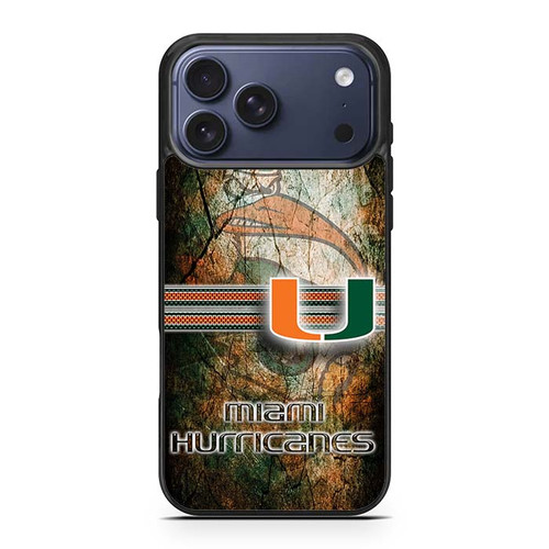 Miami Hurricanes 03 iPhone 17 Pro Max Case