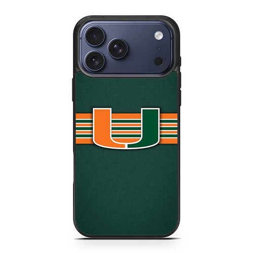 Miami Hurricanes 04 iPhone 17 Pro Max Case