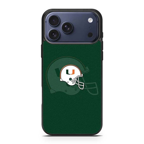 Miami Hurricanes Helmet iPhone 17 Pro Max Case