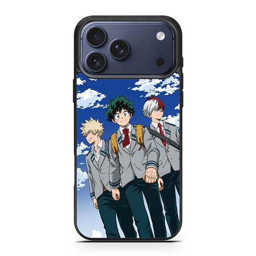 My Hero Academia Bakugo Midoriya and Todoroki iPhone 17 Pro Max Case
