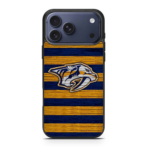 Nashville Predators Wooden Pattern iPhone 17 Pro Max Case