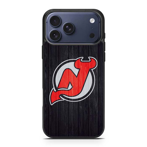New Jersey Devils Wooden Pattern iPhone 17 Pro Max Case