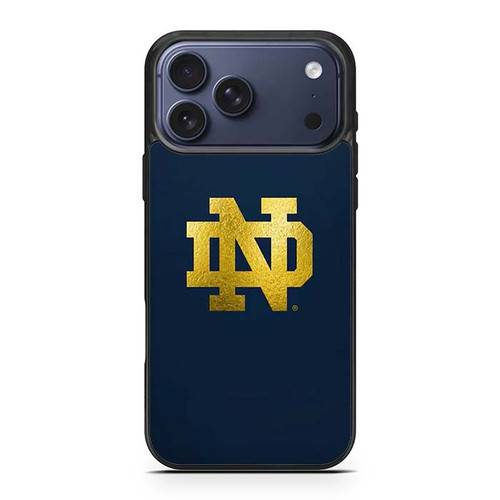 Notre Dame Fighting Irish Gold iPhone 17 Pro Max Case