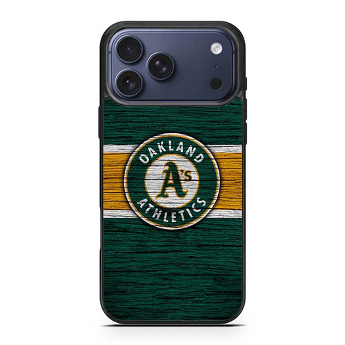 Oakland Athletics Wooden Pattern iPhone 17 Pro Max Case