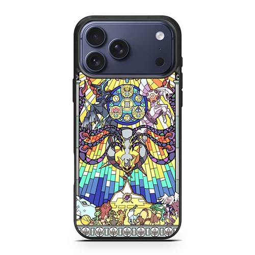 Pokemon Stained Glass Style iPhone 17 Pro Max Case