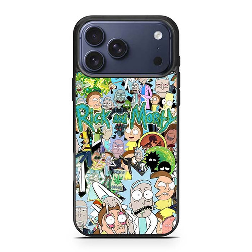 Rick And Morty Collage iPhone 17 Pro Max Case