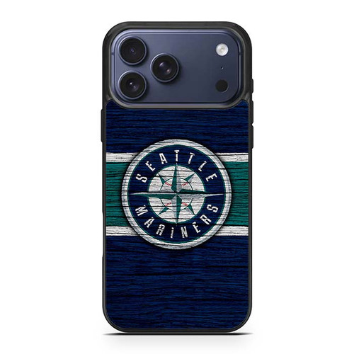 Seattle Mariners Wooden Pattern iPhone 17 Pro Max Case