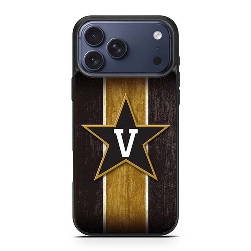 Vanderbilt Commodores Wooden Pattern iPhone 17 Pro Max Case