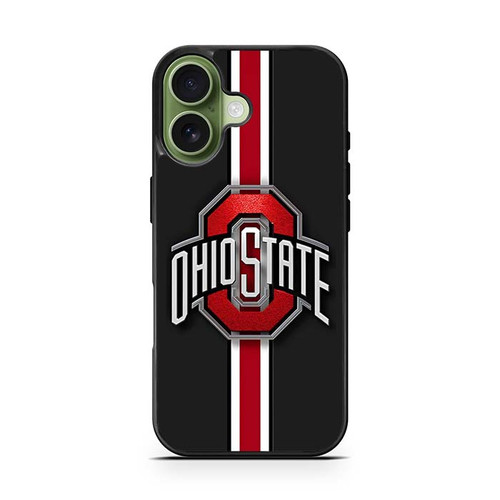 Ohio State Buckeyes Logo Red Stripe iPhone 17 Case