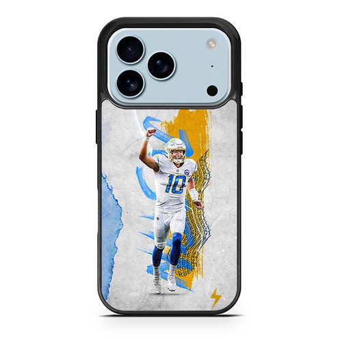 Justin Herbert Los Angeles Chargers iPhone 17 Pro Case