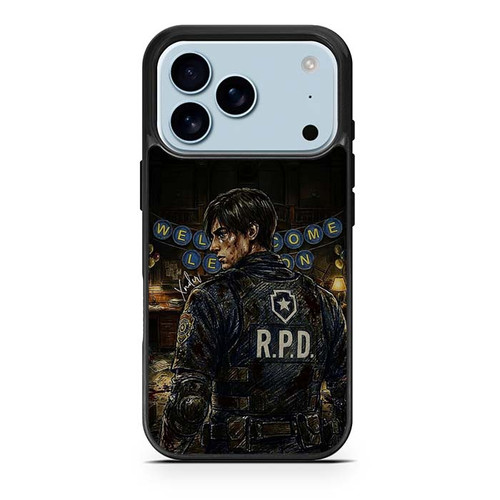 Resident Evil 2 Remake Welcome Leon iPhone 17 Pro Case
