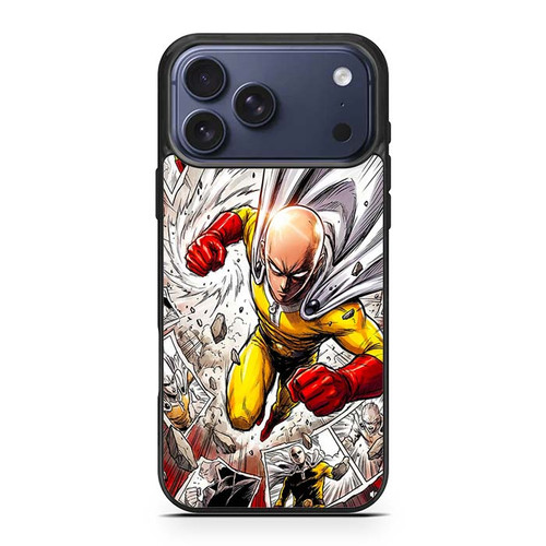 One Punch Man Saitama Comic iPhone 17 Pro Max Case