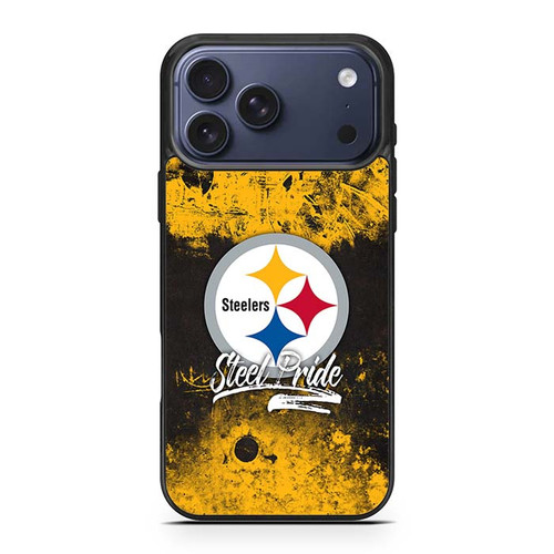 Steeler Pride Grunge iPhone 17 Pro Max Case
