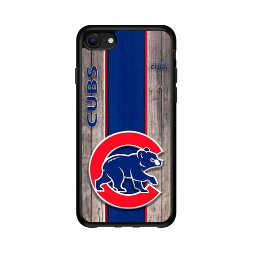Chicago Cub Cubbie Blue and Red Wood iPhone 16e Case