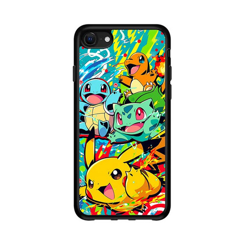Pokemon Bulbasaur Charmander Squirtl and  Pikachu iPhone 16e Case