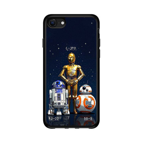 Star Wars Saga C-3PO R2-D2 BB-8 iPhone 16e Case