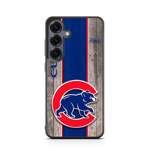Chicago Cub Cubbie Blue and Red Wood Samsung Galaxy S26 Case