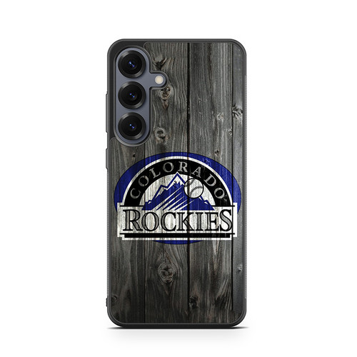 Colorado Rockies Wooden Pattern Samsung Galaxy S26 Case