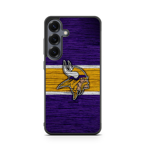Minnesota Vikings Wooden Pattern Samsung Galaxy S26 Case