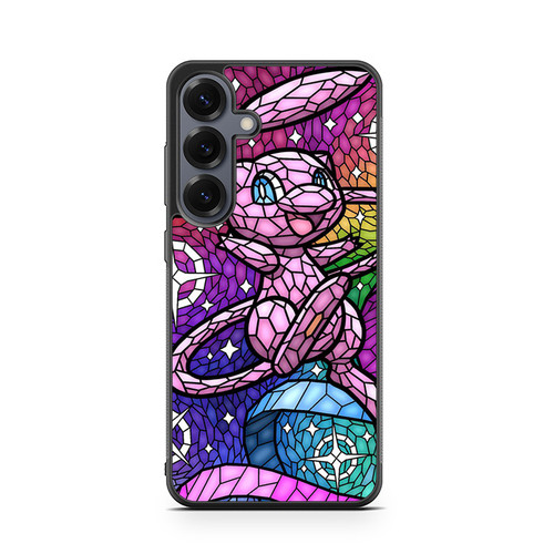 Pokemon Mew Stained Glass Pattern Samsung Galaxy S26 Case