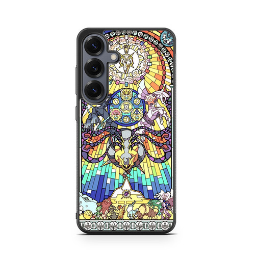 Pokemon Stained Glass Style Samsung Galaxy S26 Case