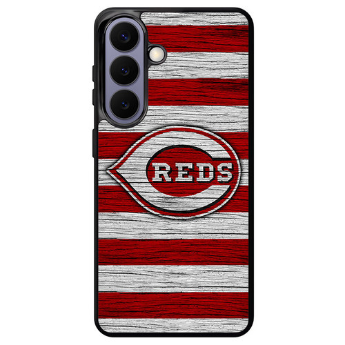 Cincinnati Reds Wooden Pattern Samsung Galaxy S26+ Case