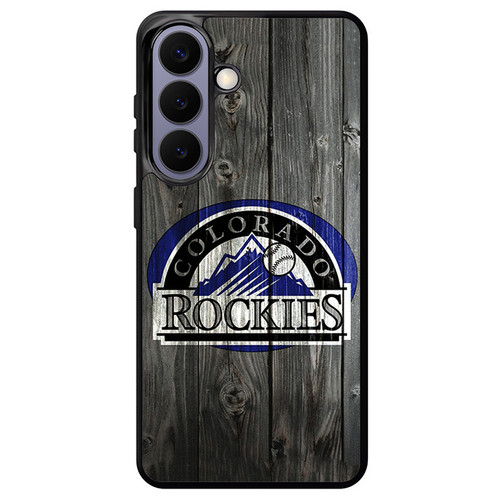 Colorado Rockies Wooden Pattern Samsung Galaxy S26+ Case