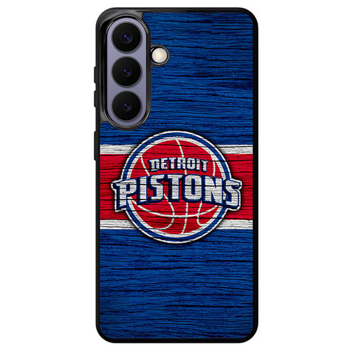 Detroit Pistons Wooden Pattern 02 Samsung Galaxy S26+ Case