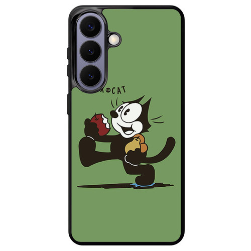 Felix The Cat Eat Apple Samsung Galaxy S26+ Case