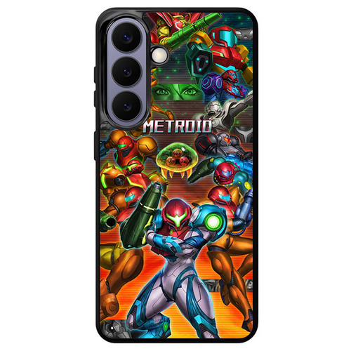 Metroid collage Samuss evolution Samsung Galaxy S26+ Case