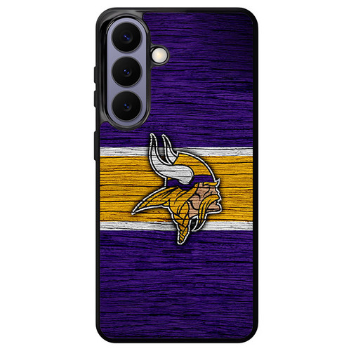 Minnesota Vikings Wooden Pattern Samsung Galaxy S26+ Case