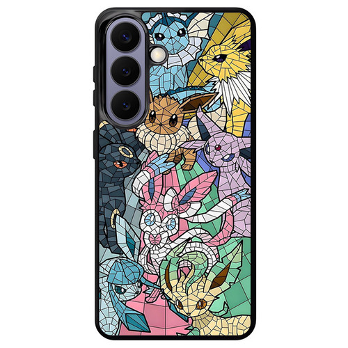 Pokemon stained glass pattern Samsung Galaxy S26+ Case