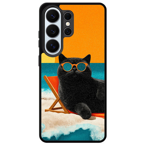 Chill Like a Cat Samsung Galaxy S26 Ultra Case
