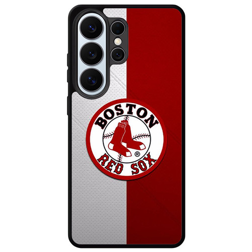 Boston Red Sox Crimson Grid Samsung Galaxy S26 Ultra Case