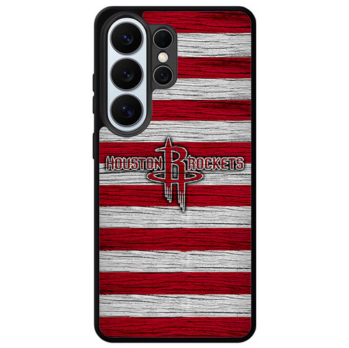 Houston Rockets Wooden Pattern Samsung Galaxy S26 Ultra Case