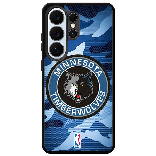 Minnesota Timberwolves Camo Samsung Galaxy S26 Ultra Case