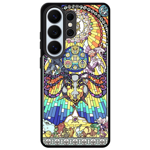 Pokemon Stained Glass Style Samsung Galaxy S26 Ultra Case
