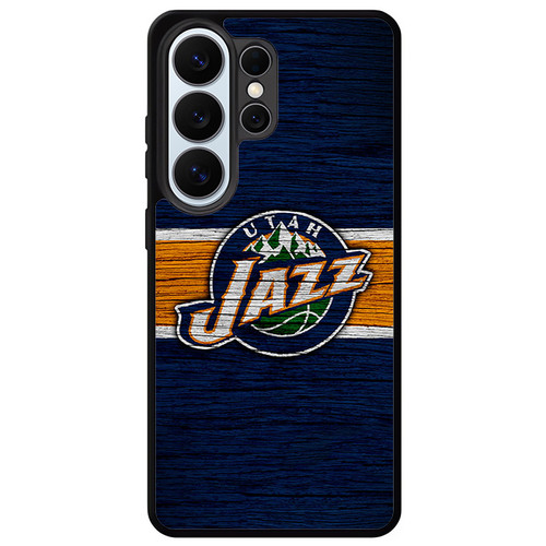 Utah Jazz Wooden Pattern Samsung Galaxy S26 Ultra Case